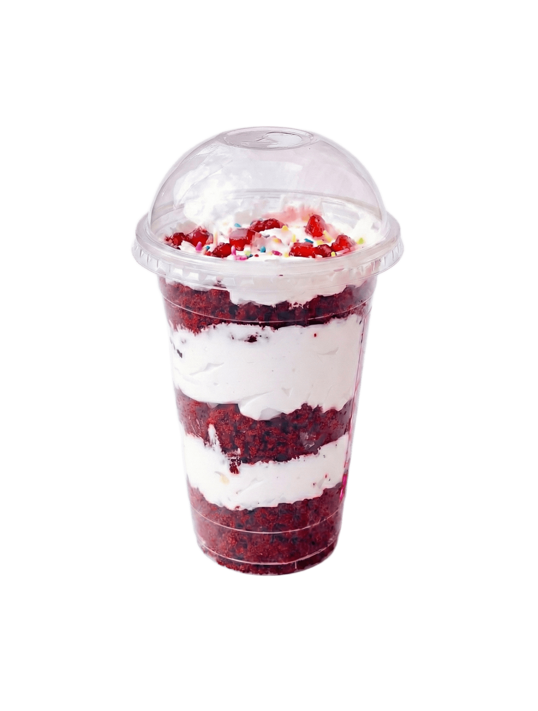 A cake parfait dessert